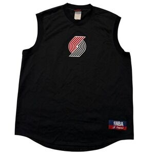 Majestic NBA Portland Trail Blazers Black Sleeveless Jersey Made in USA Men's XL